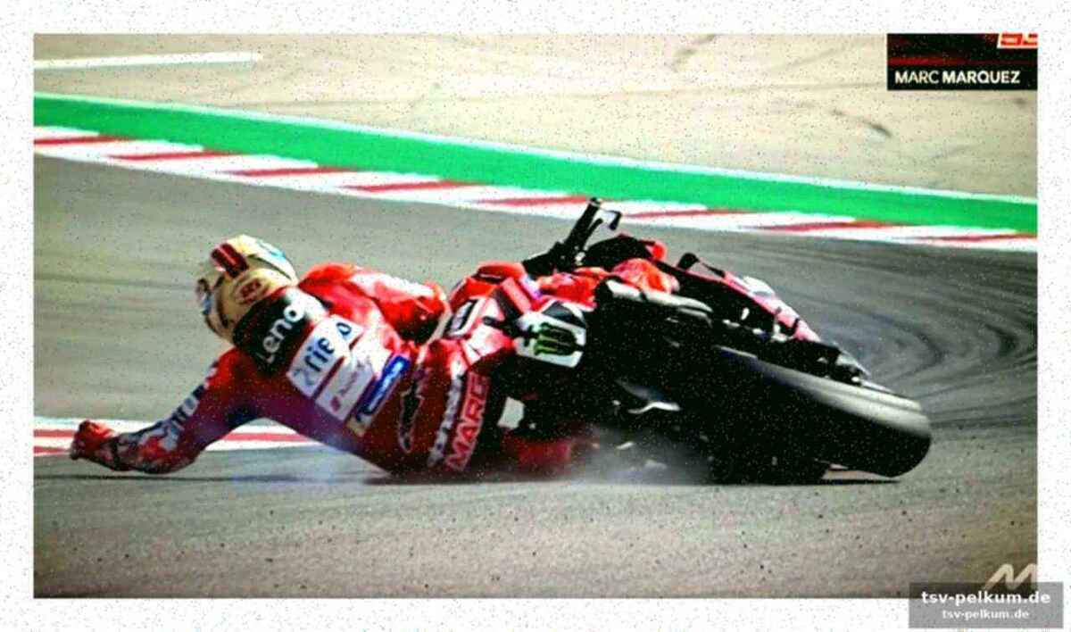 Bezzecchi und bagnaia kämpfen mit dem lot