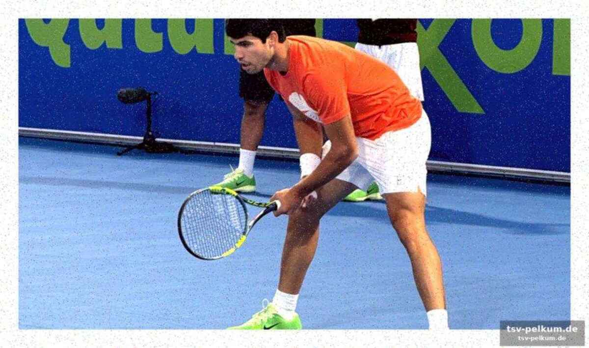 Intensives training mit tsitsipas