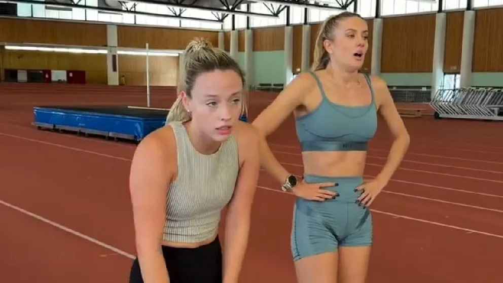 Alica schmidt demütigt fitness-influencerin beim training