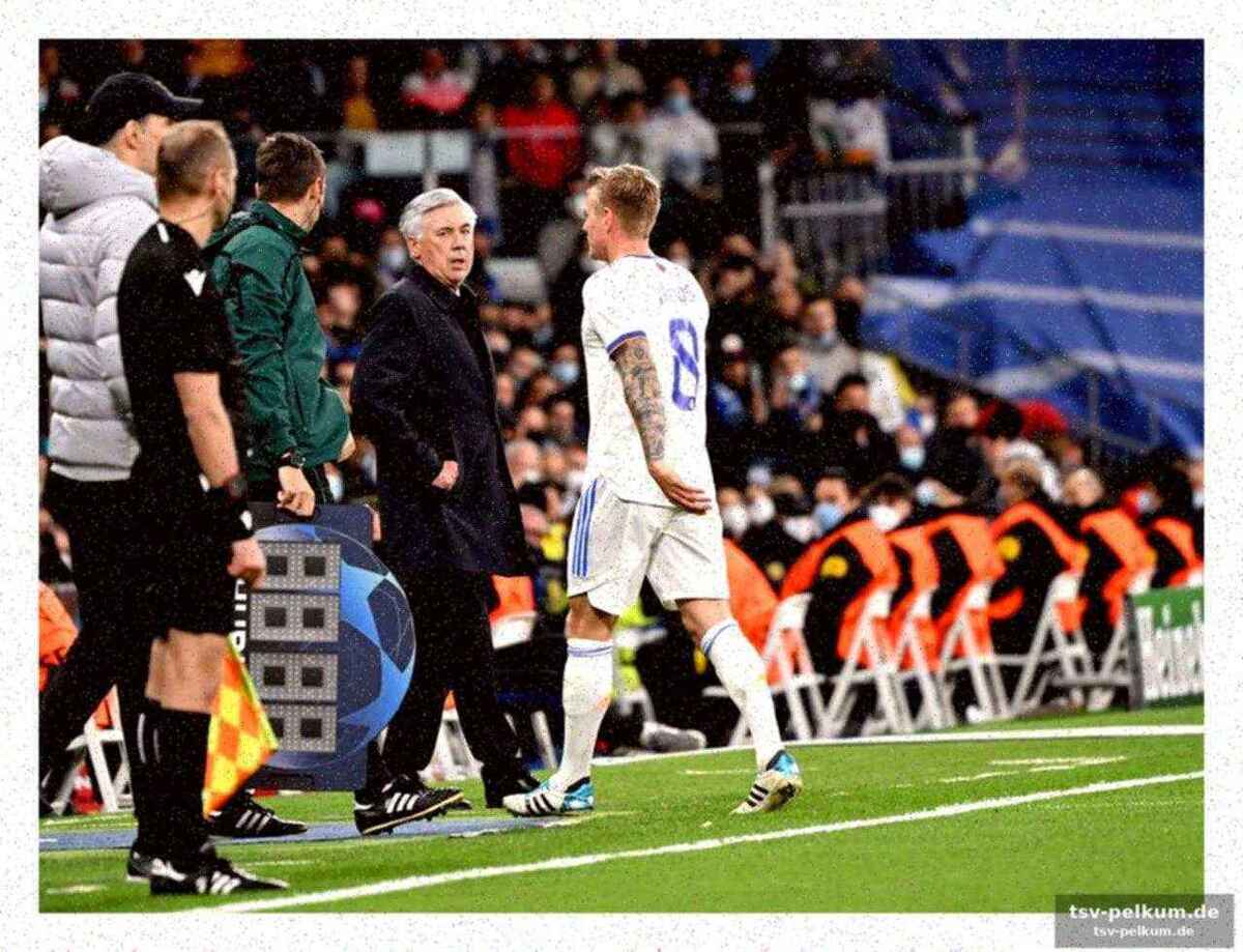 Kroos’ reaktion nach der auswechslung gegen chelsea