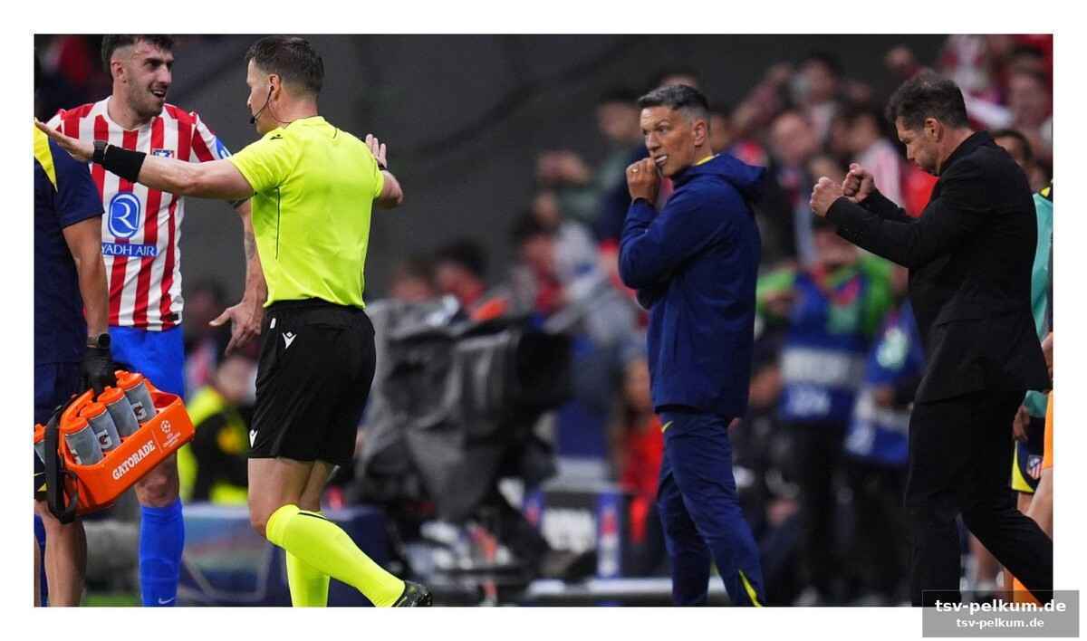 Simeones provokantes verhalten am spielfeldrand