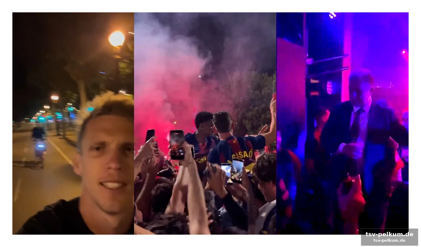 Die stadt bebt: barça-fans stürmen die straßen