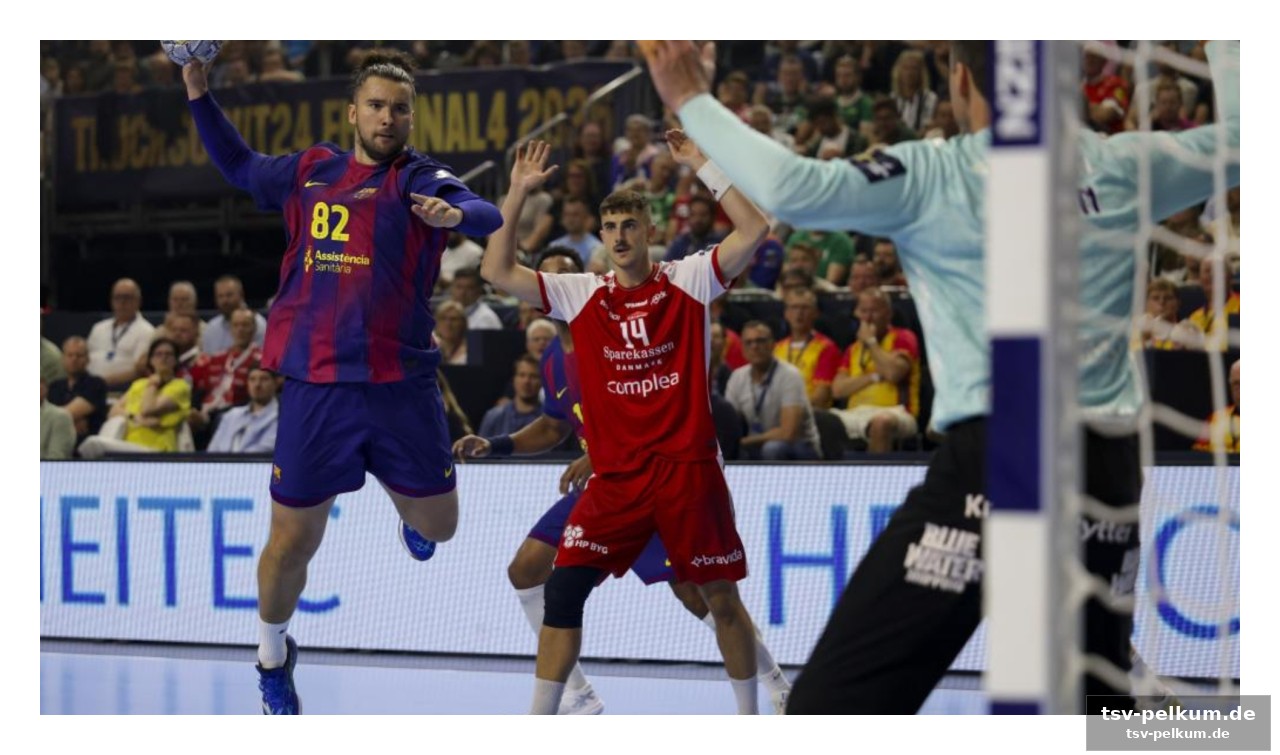 Barcelona dominiert die erste hälfte, aalborg kontert