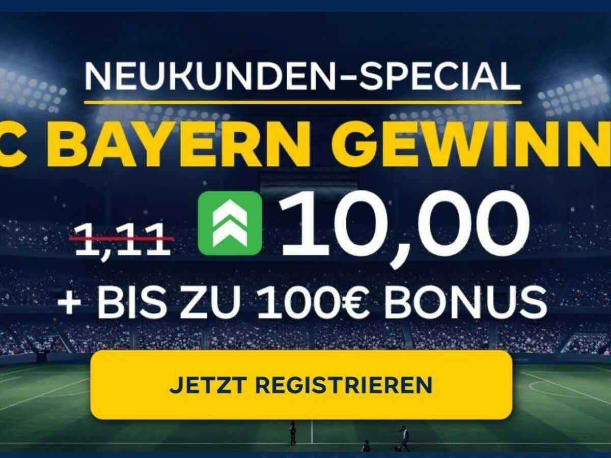 Bayern gegen gladbach: quote 10,00 mit merkur bets sichern