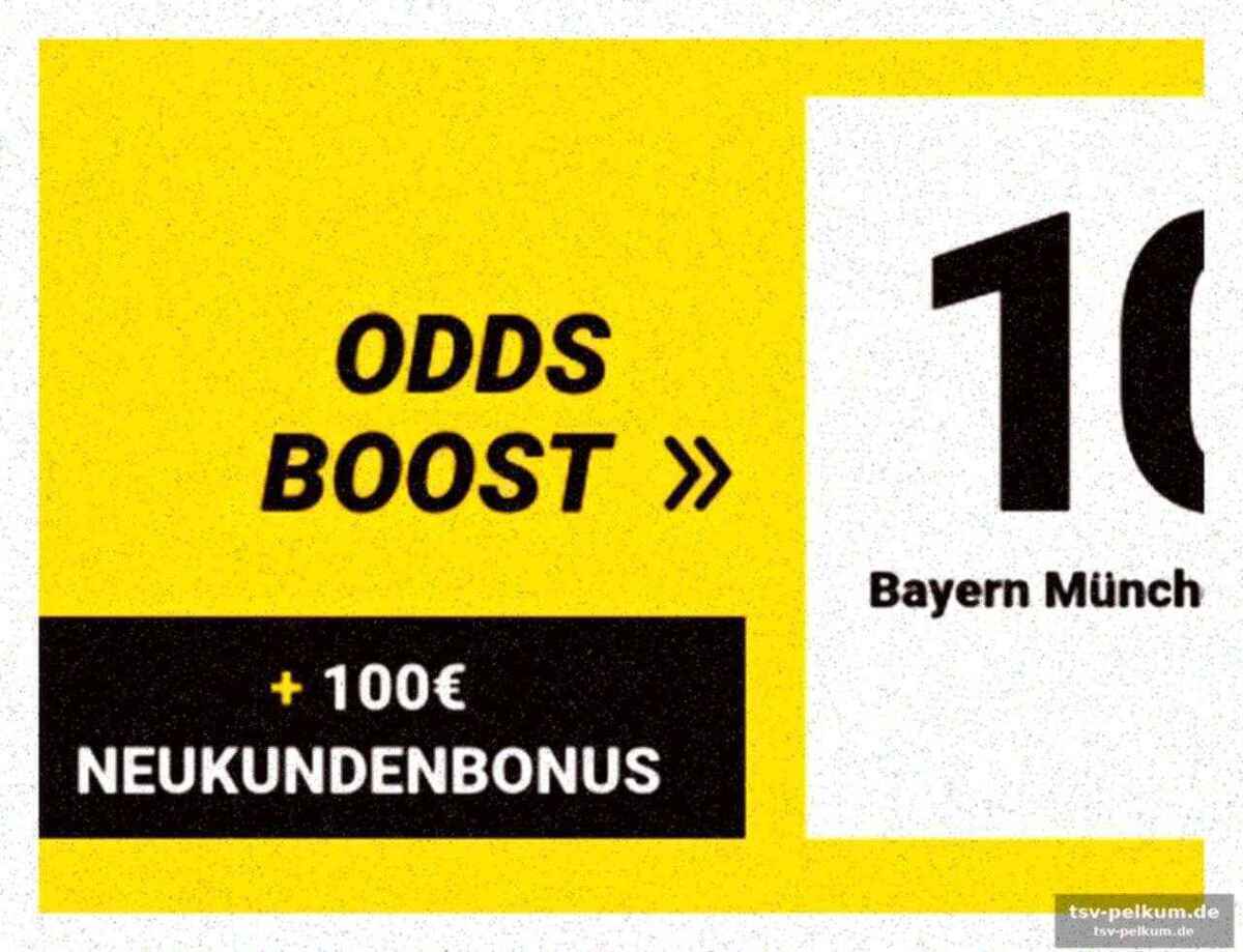 Interwetten quotenboost: bayern-sieg mit 10,00 quote!