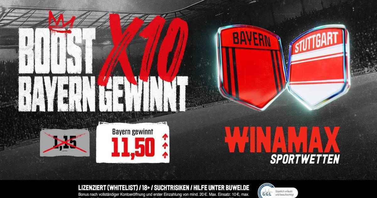 Bayern gegen stuttgart: winamax verzehnfacht die quote – jetzt zuschlagen!