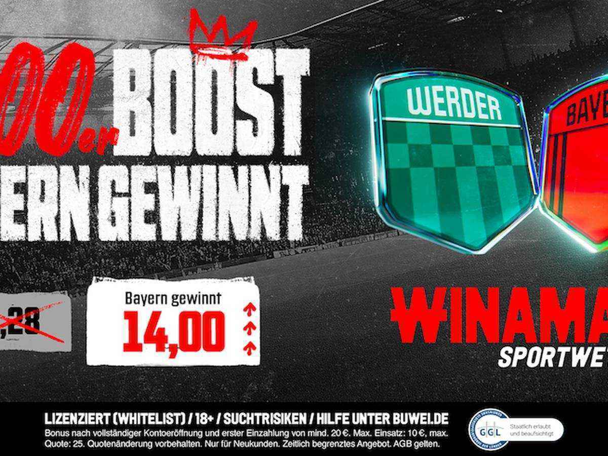 Bayern münchen bei werder bremen: exklusive quote von winamax sichern!