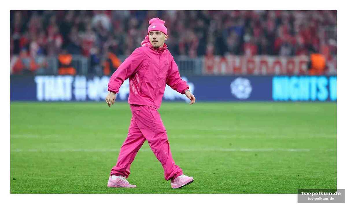 Der pinke auftritt, der für gesprächsstoff sorgt