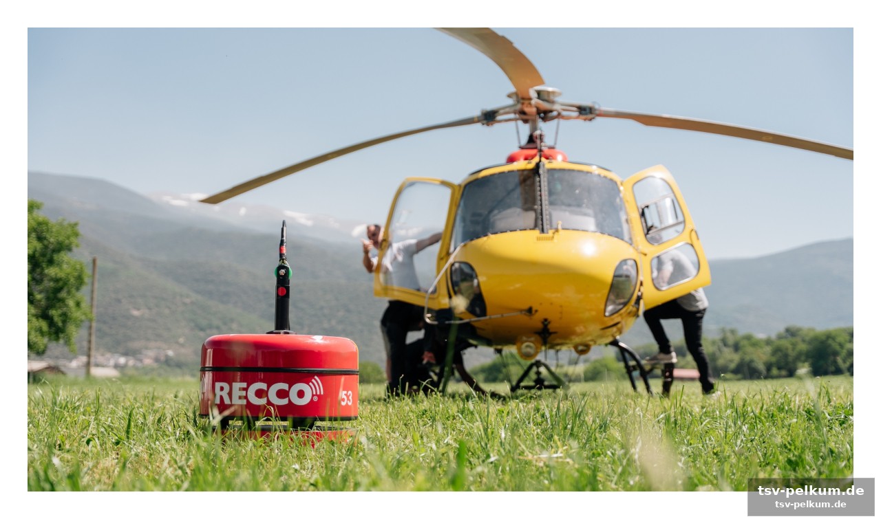 Recco sar: ein blick unter den heli-rotor