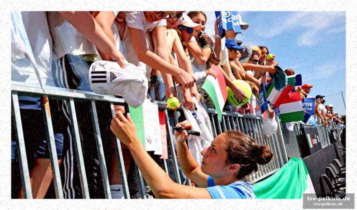 Berrettini feiert den tennissport