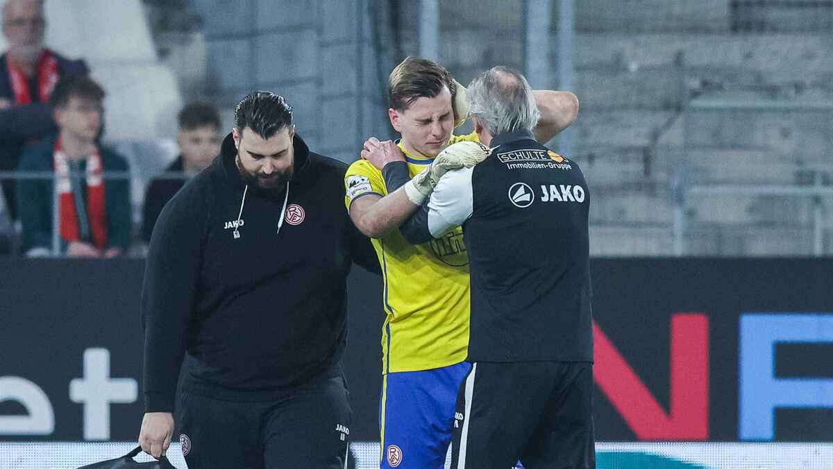 Böller trifft torhüter wienand: 3. liga spiel kurz vor abbruch