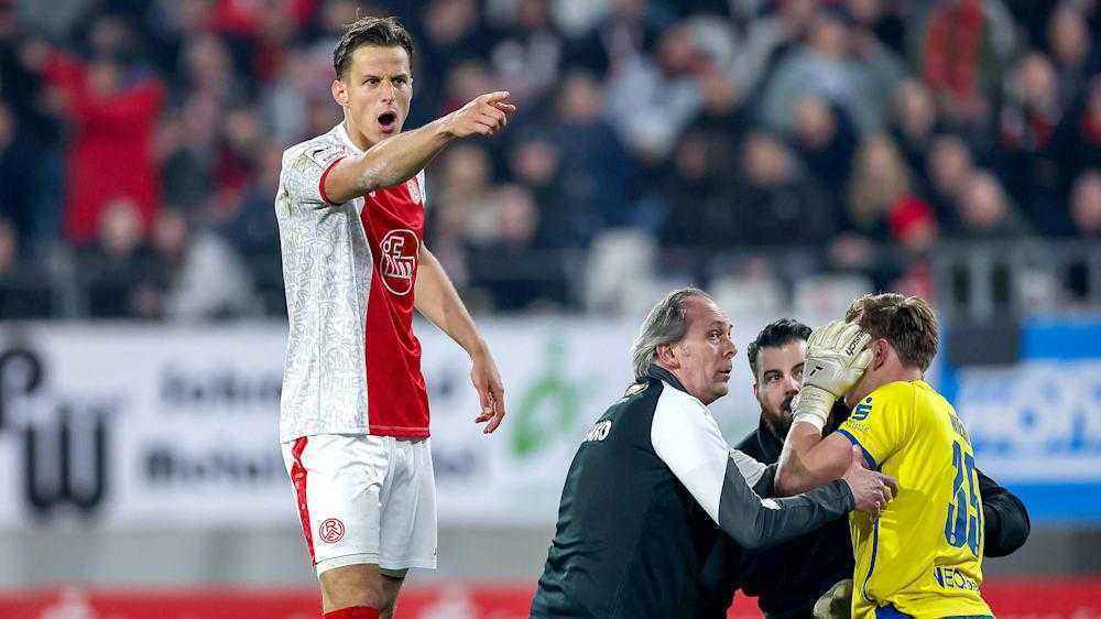 Böller verletzt essens torwart – spiel stand vor dem abbruch