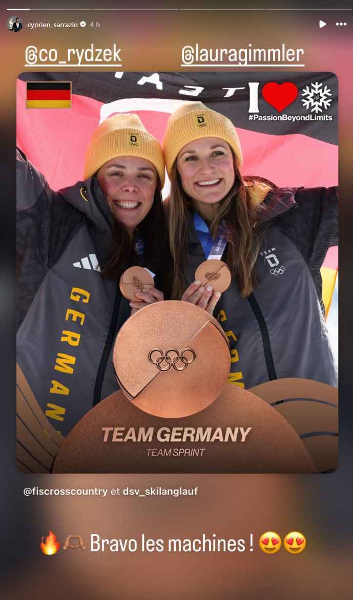 Bronze-jubel bei olympia: rydzek und gimmler feiern mit ihren partnern