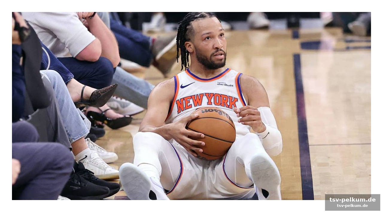 Ein schreckmoment für die knicks-fans
