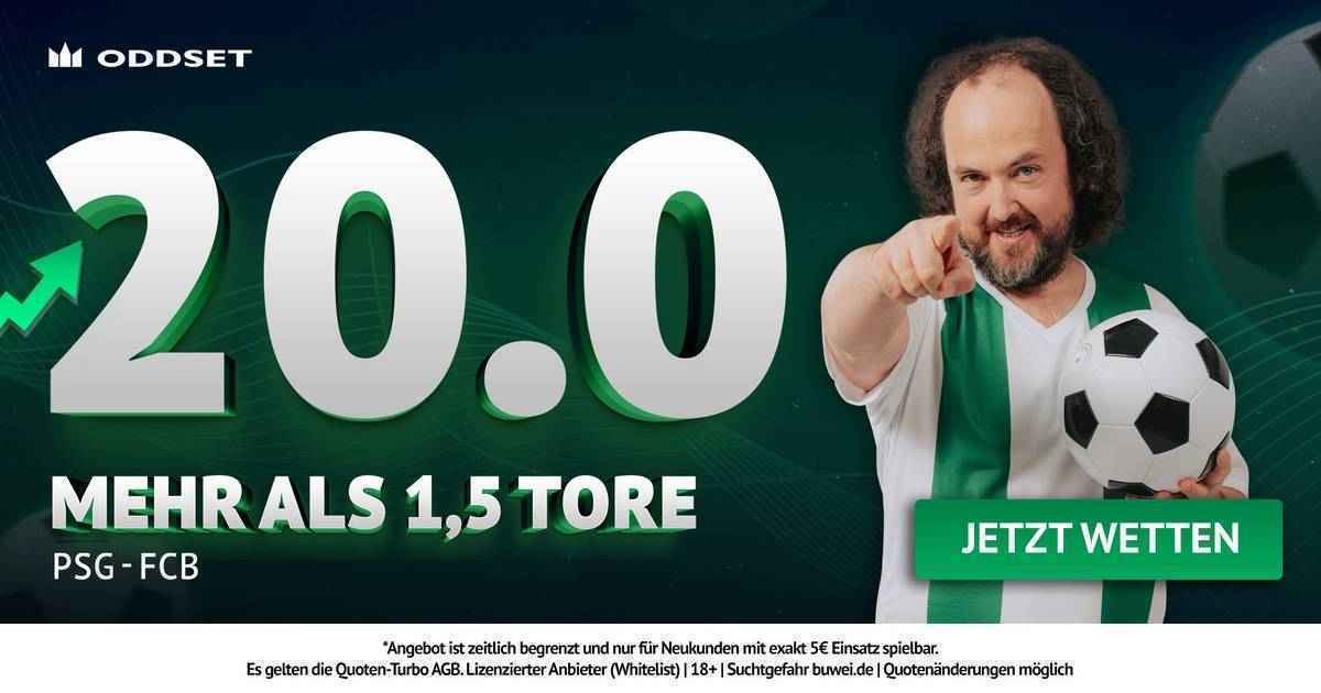 Champions league: oddset feuert mega-quote für psg gegen bayern!
