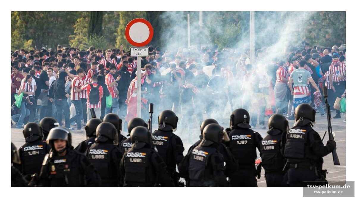 Feuerwerk und fan-enthusiasmus – ein gefährliches gemisch