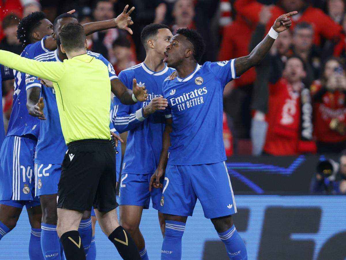 Champions league: vinicius júnior nach beleidigung vorzeitig unterbrochen