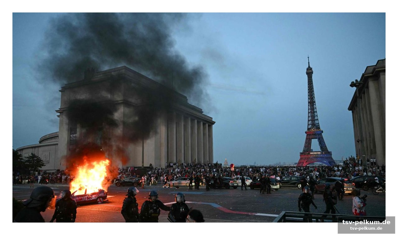 Einsätze im pariser raum und am parc des princes