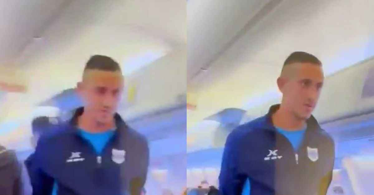 Chaos am argentinischen flughafen: spieler schreit nach bombe!