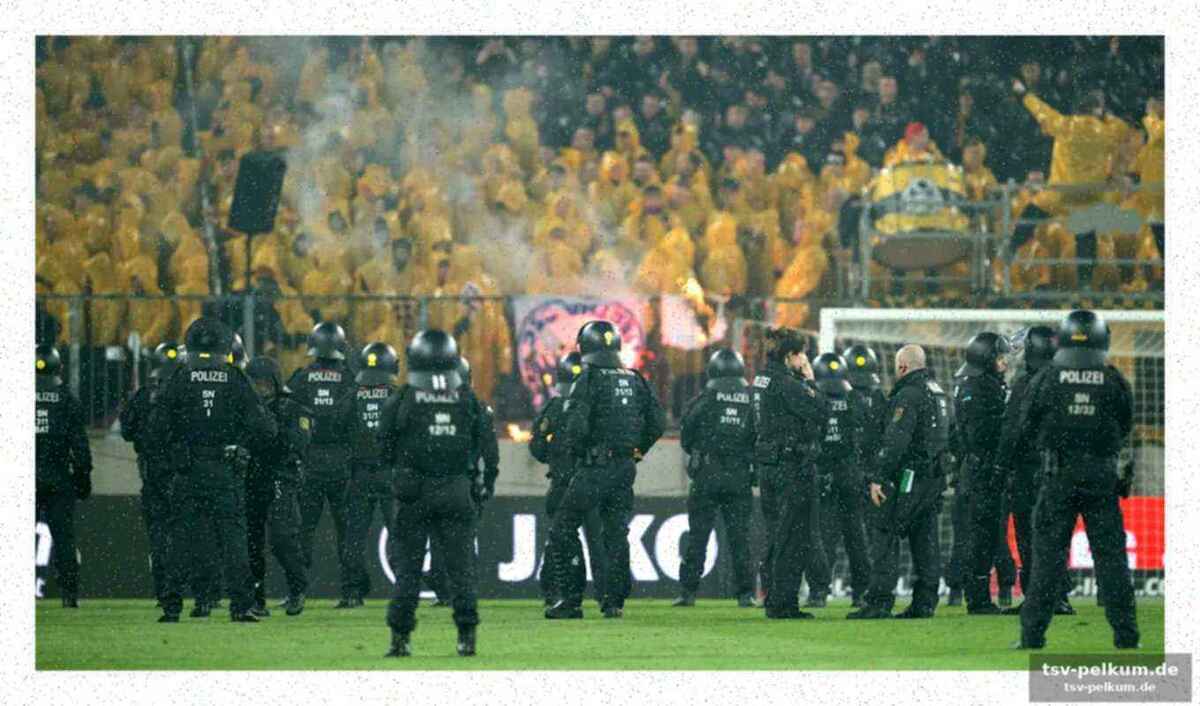 Eisfeld als schauplatz der gewalt