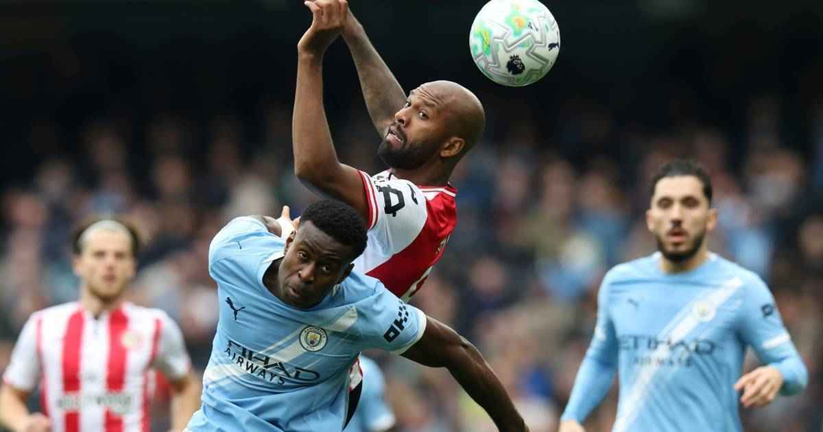 City schnuppert arsenal auf die ferse: glanzloser sieg in brentford