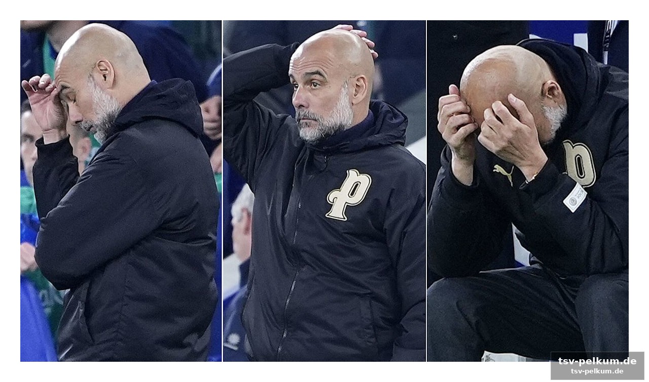 Die guardiola-fratze: ein spiegelbild der enttäuschung