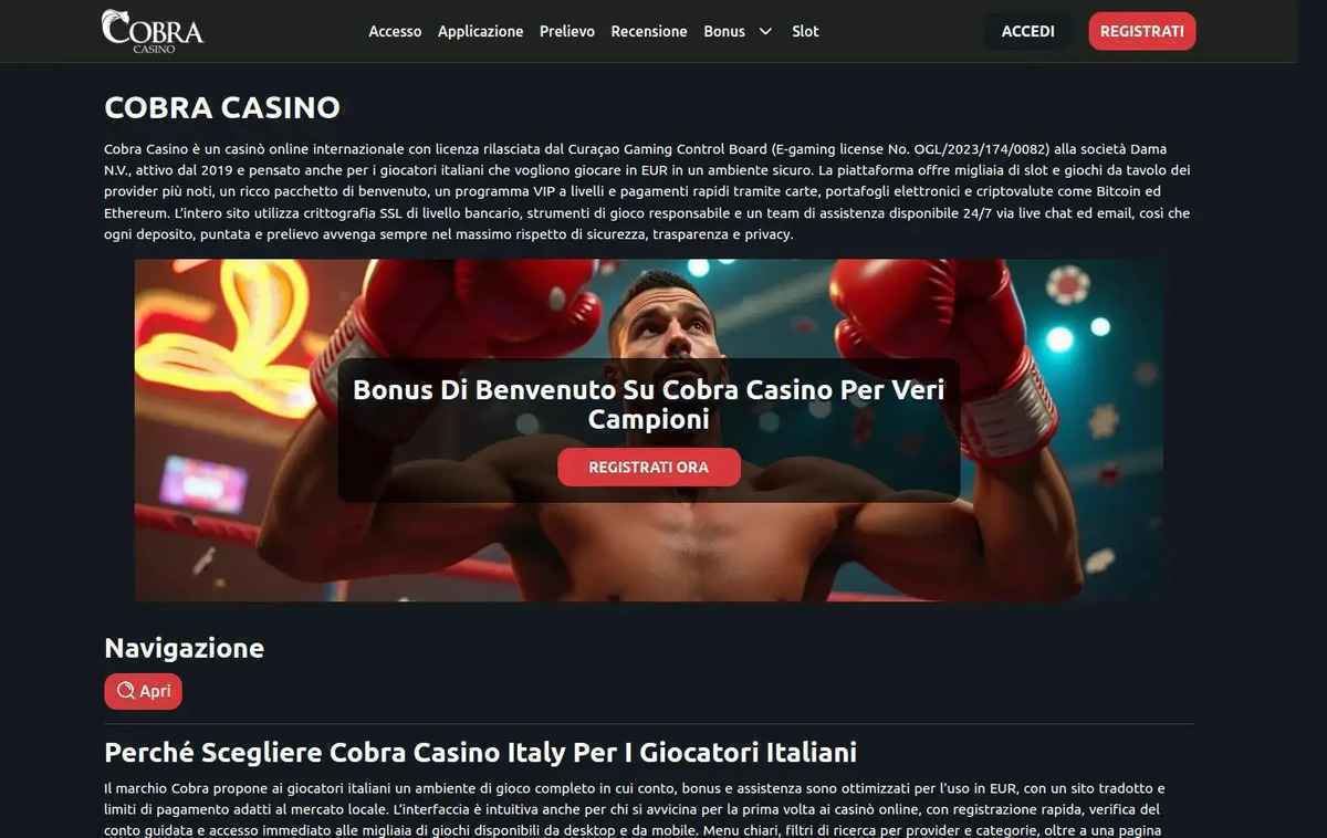 Cobra casino: italiens spieler lassen sich mobil nicht mehr ausbremsen