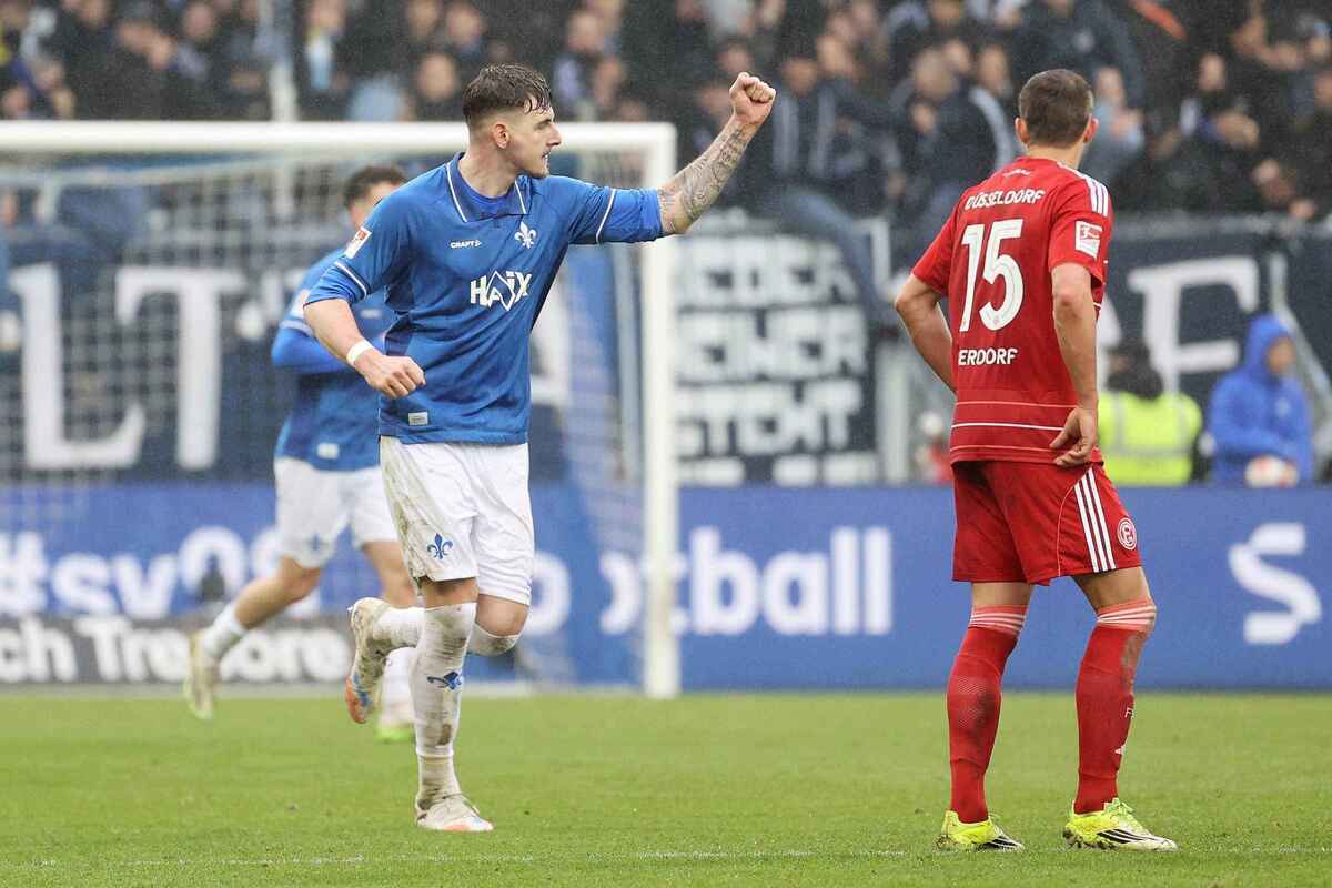 Darmstadt 98 zurück an der spitze: maglica schießt lilien zum sieg gegen düsseldorf