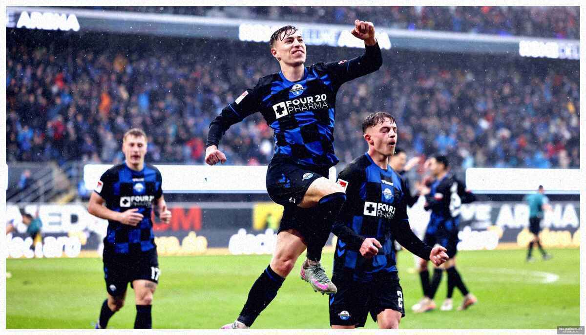 Spielverlauf: paderborn dominiert von beginn an