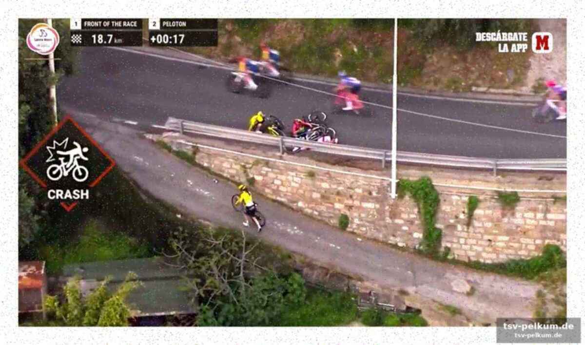 Die szene, die das peloton erschüttert