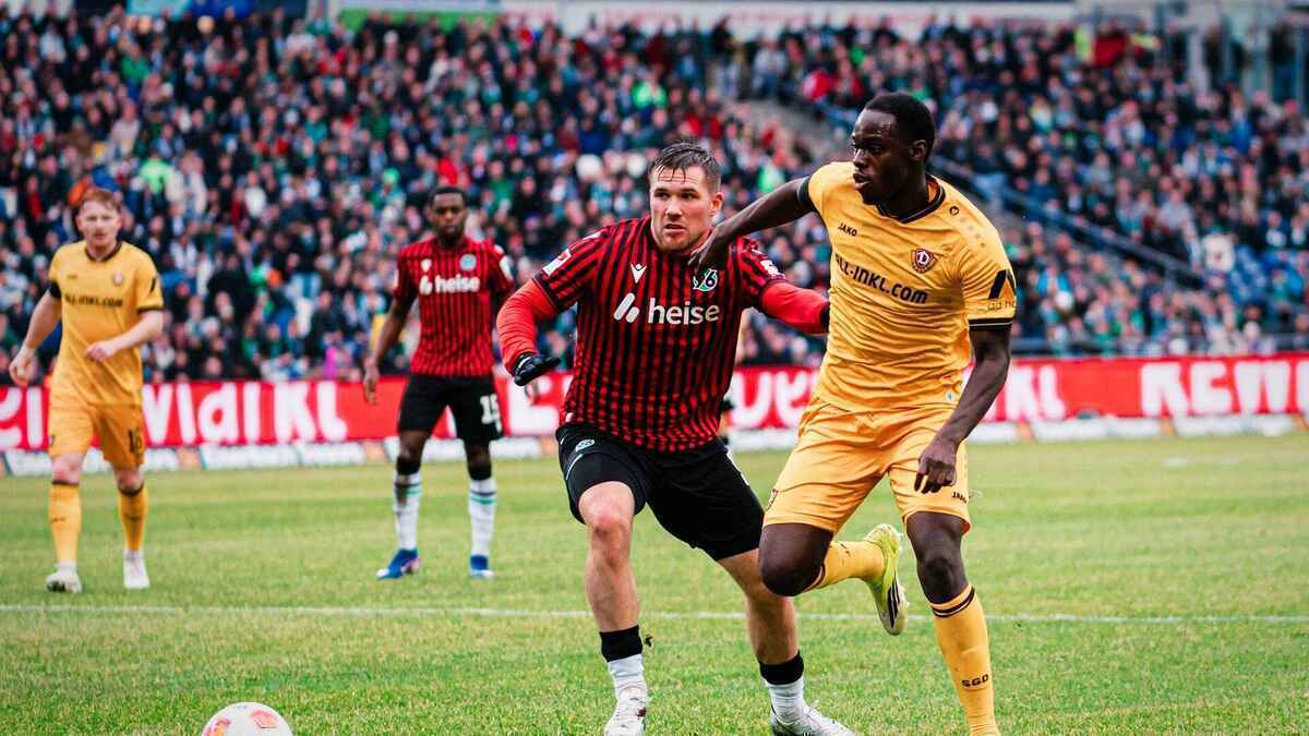 Dynamo dresden kämpft sich zu einem punkt bei hannover 96