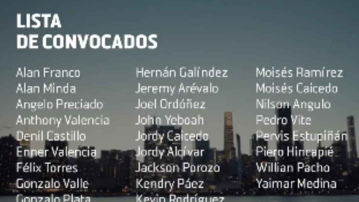 Ecuador stellt wm-kader: valencia führt starke truppe an