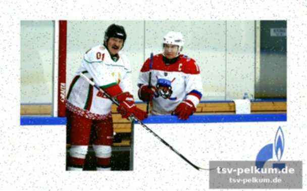Putin und lukaschenko: eishockey als machtdemonstration