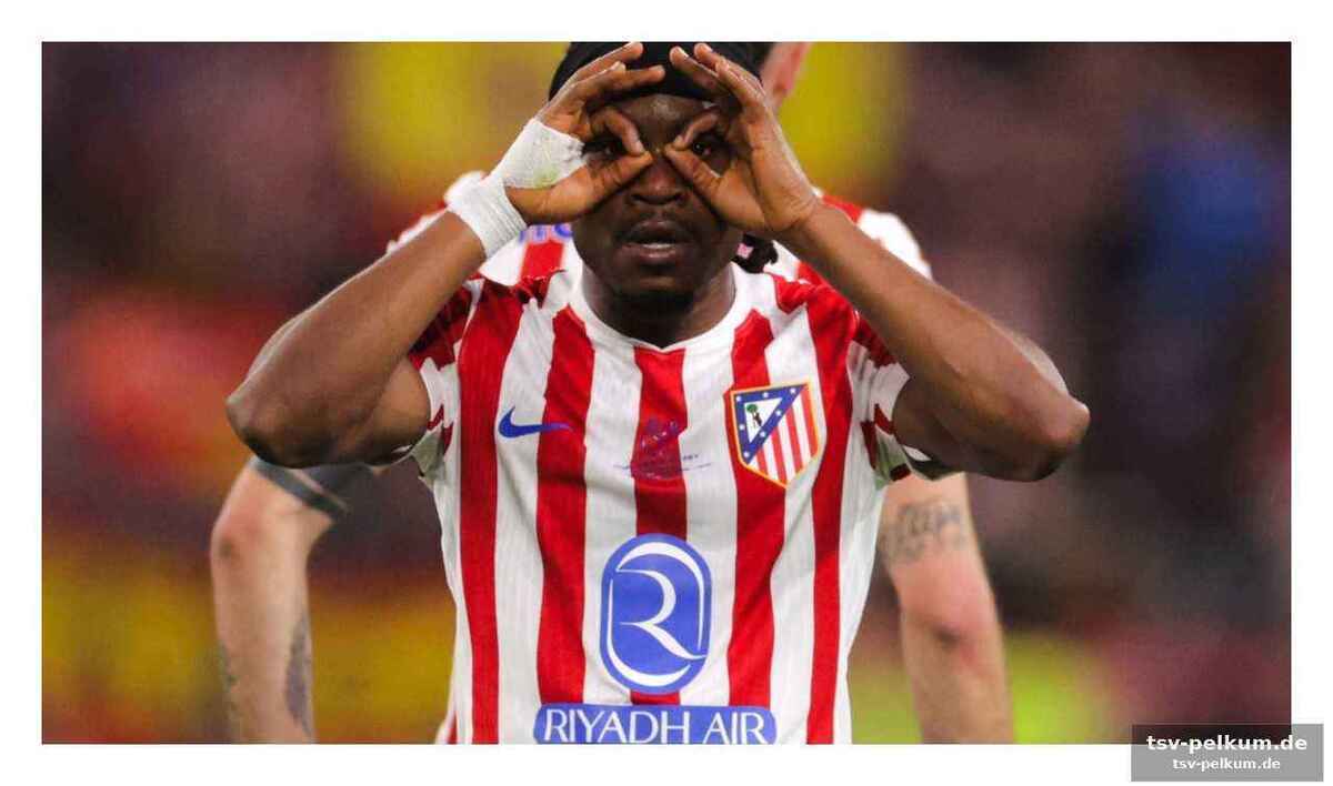 Atlético mit dem rücken zur wand