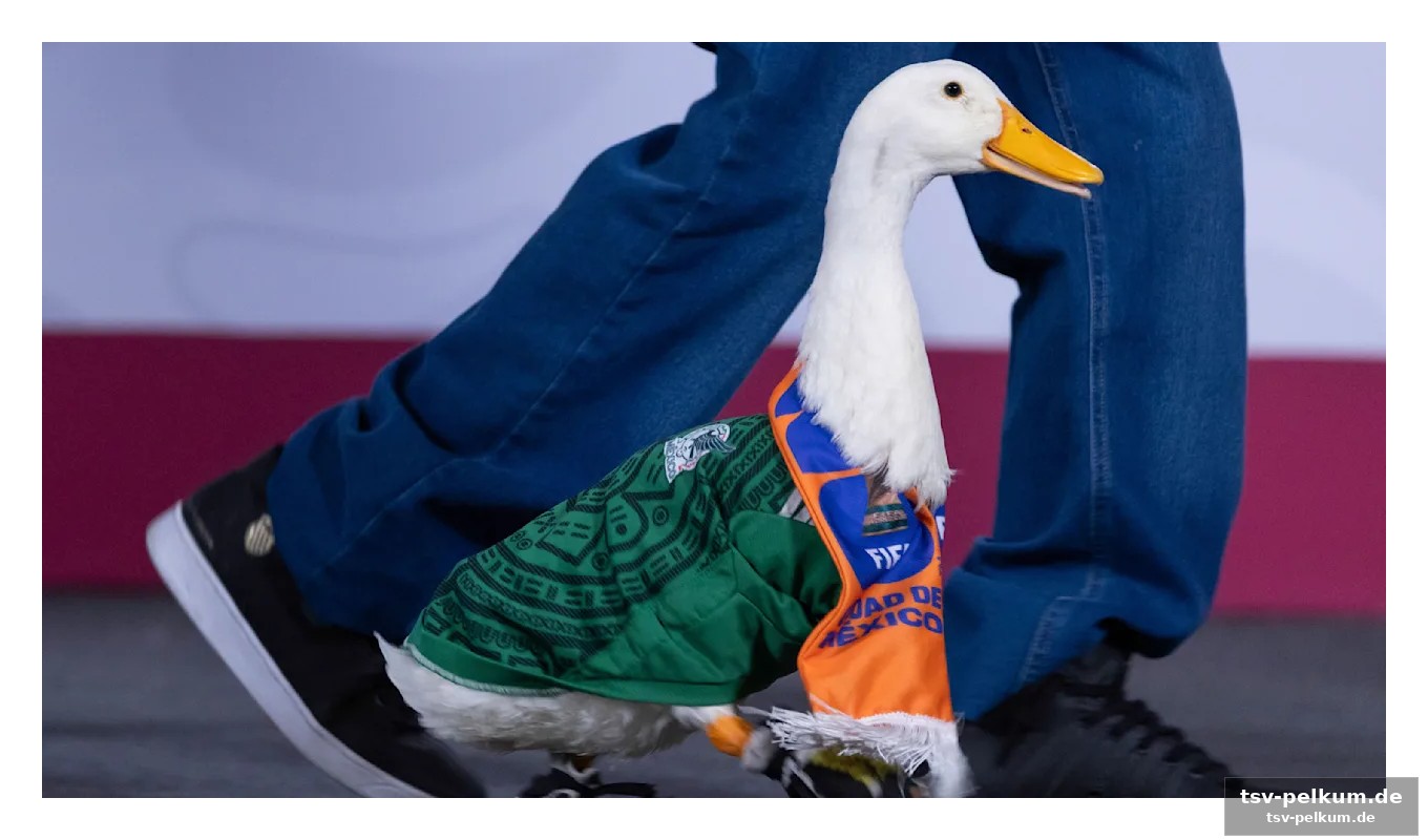 Ein glücksbringer mit feder und nationalfarben