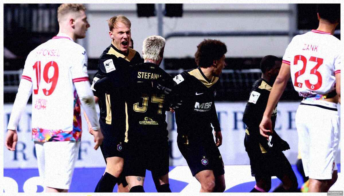 Spielverlauf: köln dominiert zunächst, aue schlägt zurück