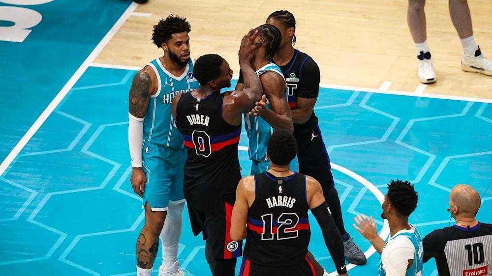 Eskalation in der nba: massenschlägerei zwischen pistons und hornets