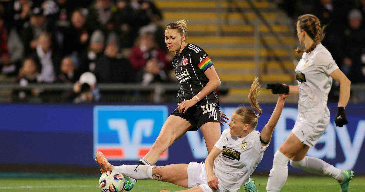 Frankfurts damen fliegen gegen häcken aus der europa-cup-spur