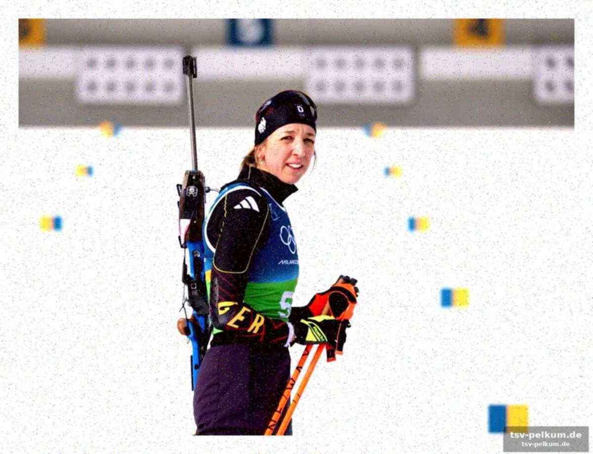 Der deutsche biathlon schaut in ein loch