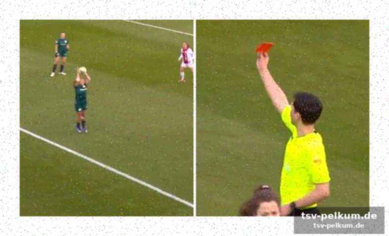 Frauenfußball und ein regelverstoß, der für gesprächsstoff sorgt