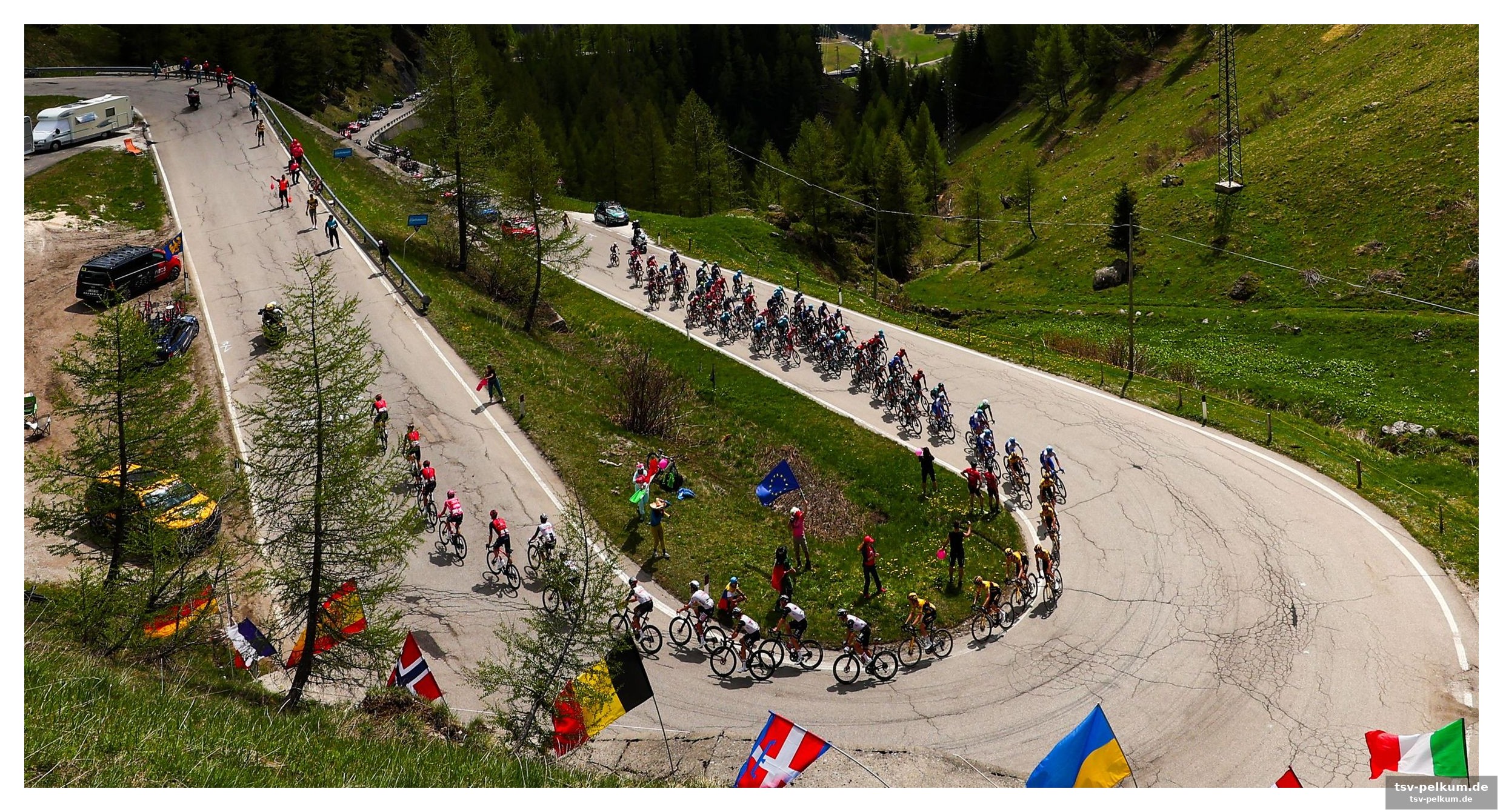 Anstiege, zeitfahren und sprint-duell