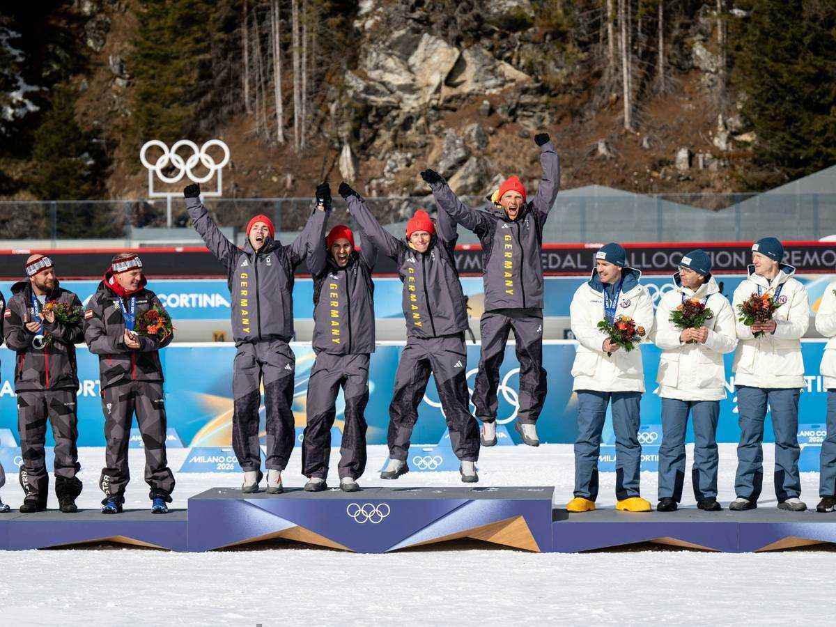 Gold nach zwölf jahren: biathlon-staffel feiert in antholz