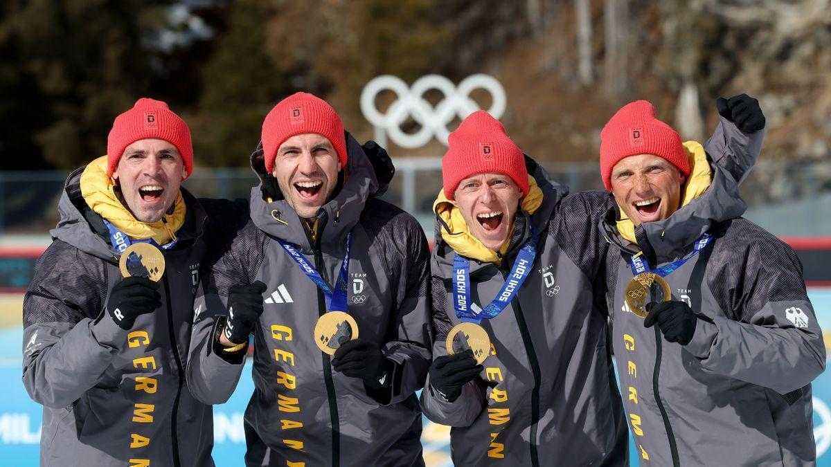 Gold nach zwölf jahren: deutsche biathlon-staffel endlich olympiasieger