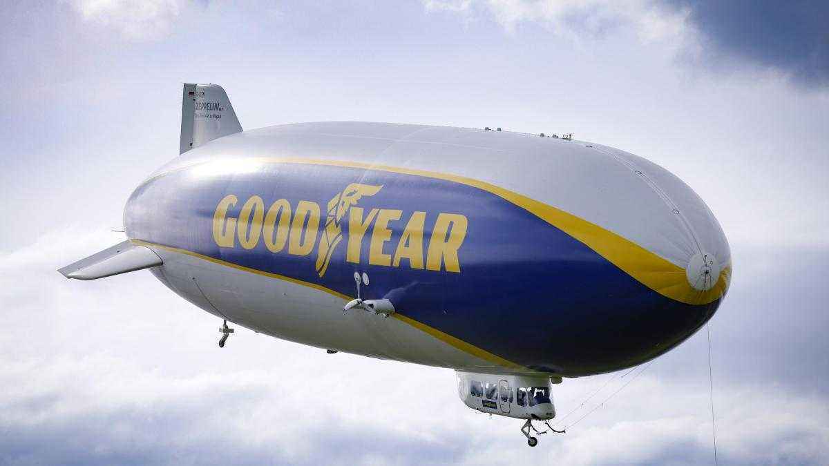 Goodyear blimp: ein blick aus der luft auf imola!