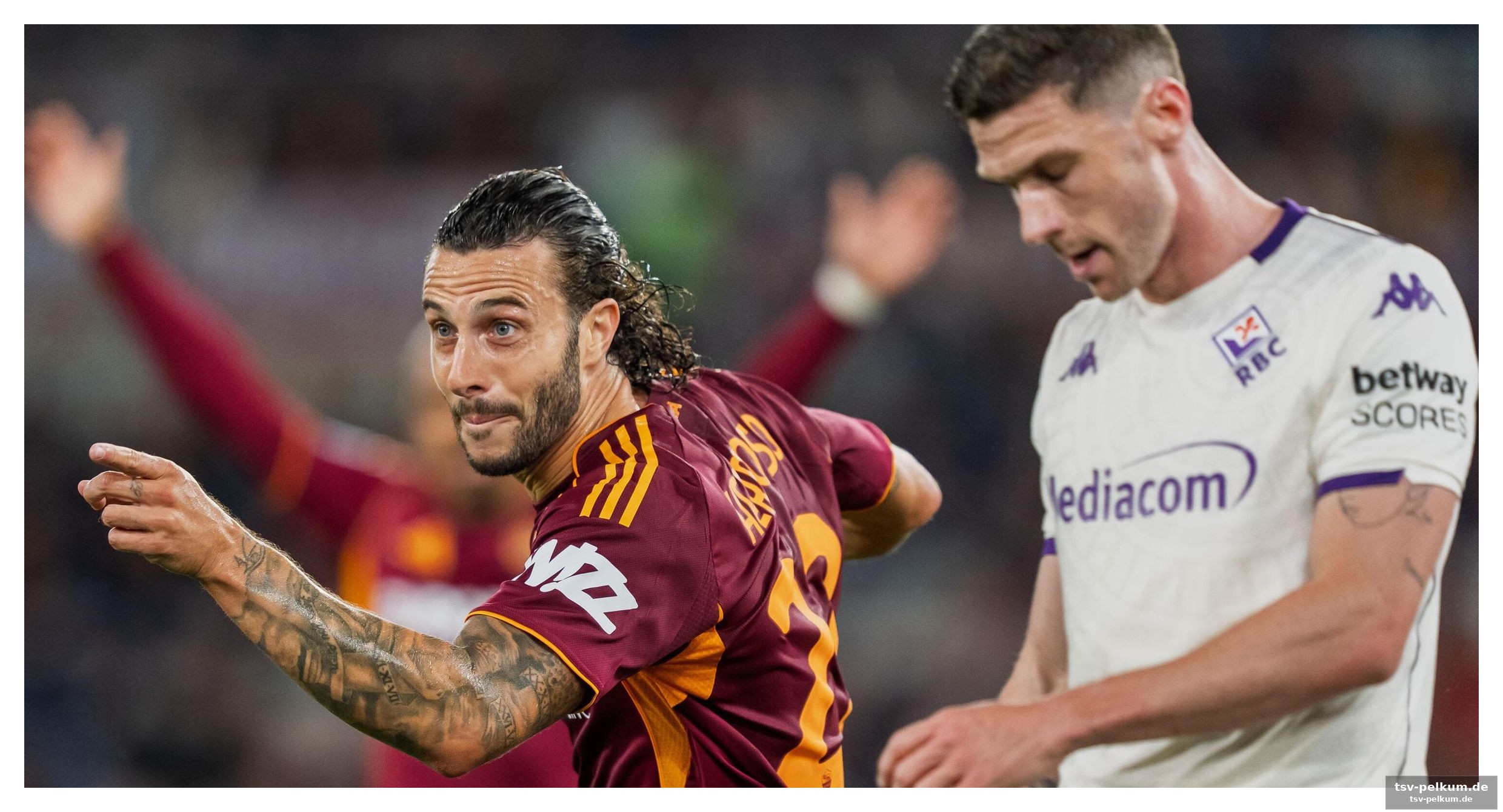 Die roma zeigt, wie man tore macht, florenz nicht