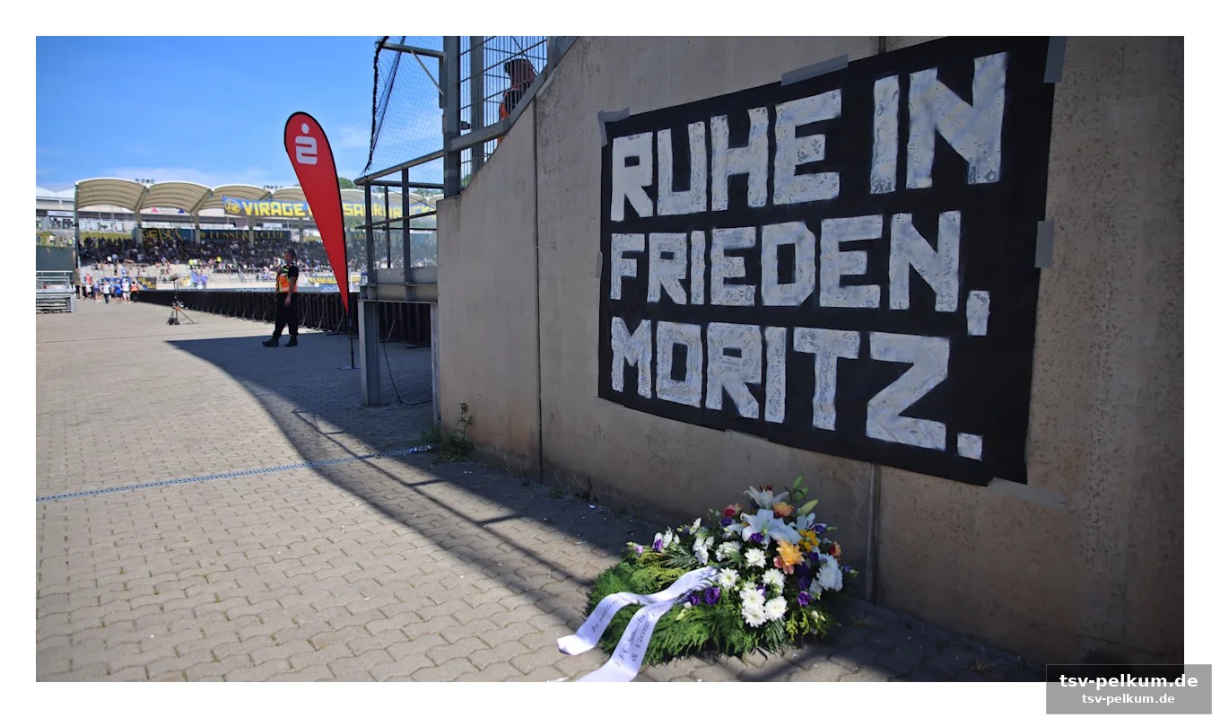 Schwarze bänder und eine stille geste des respekts