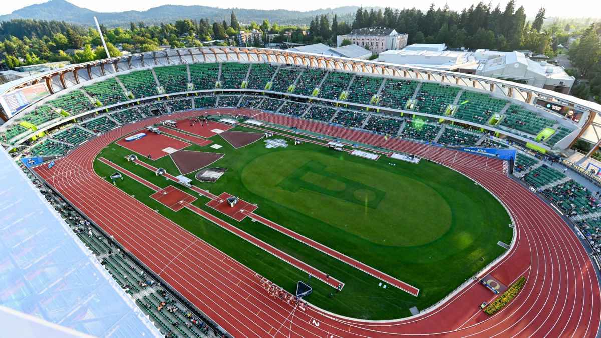 Hayward field: bombenalarm unterbricht meisterschaft – läuft trotzdem!
