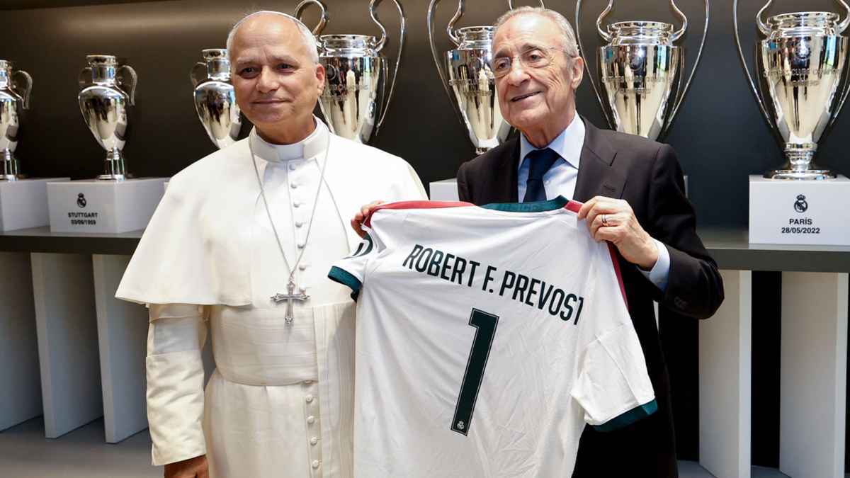 Historischer moment: papst leo xiv. ehrengast des real madrid!