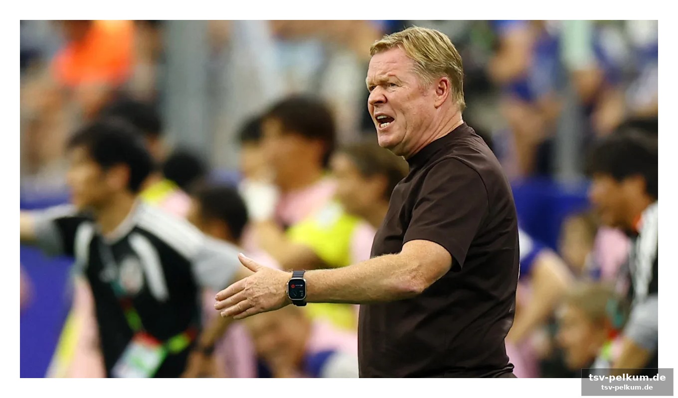 Koeman wechselte sich selbst aus dem turnier