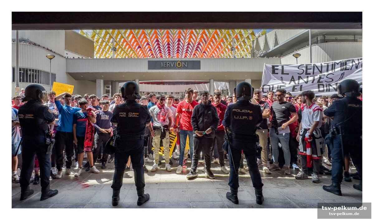 Die eskalation vor dem spiel